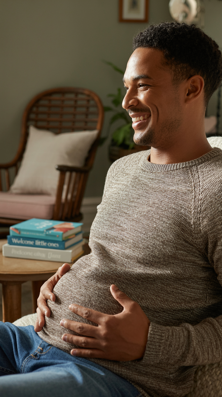 Proud Parent-To-Be with a Unique Twist