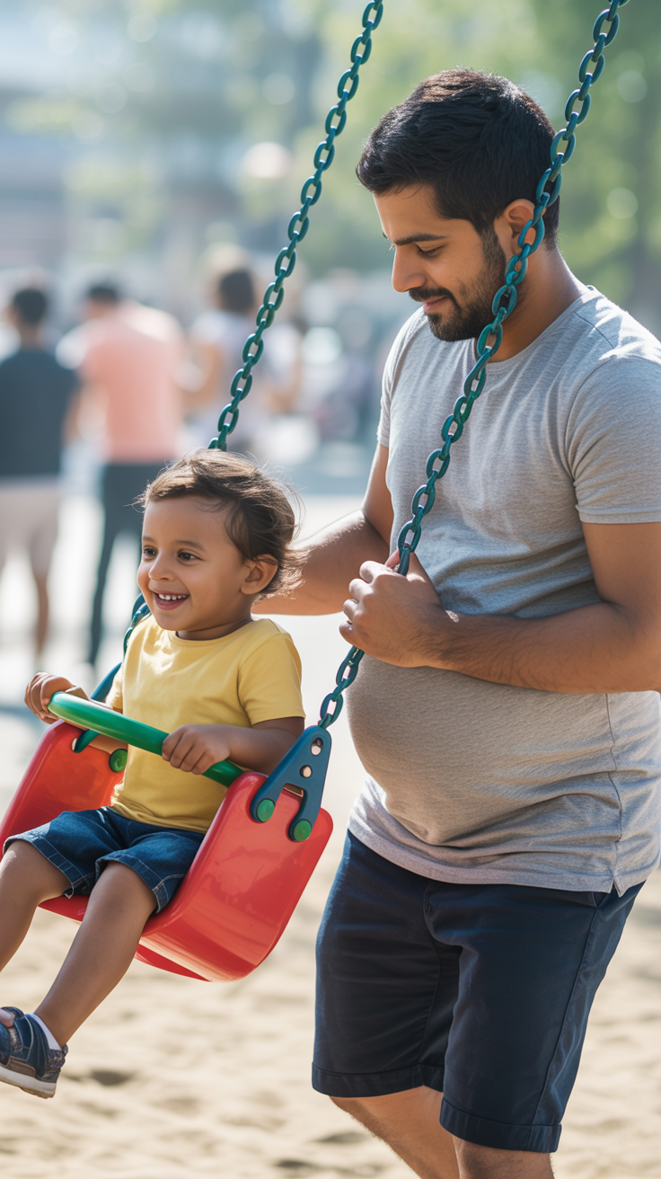 Pregnancy in Play: Joyful Swing Set Adventures