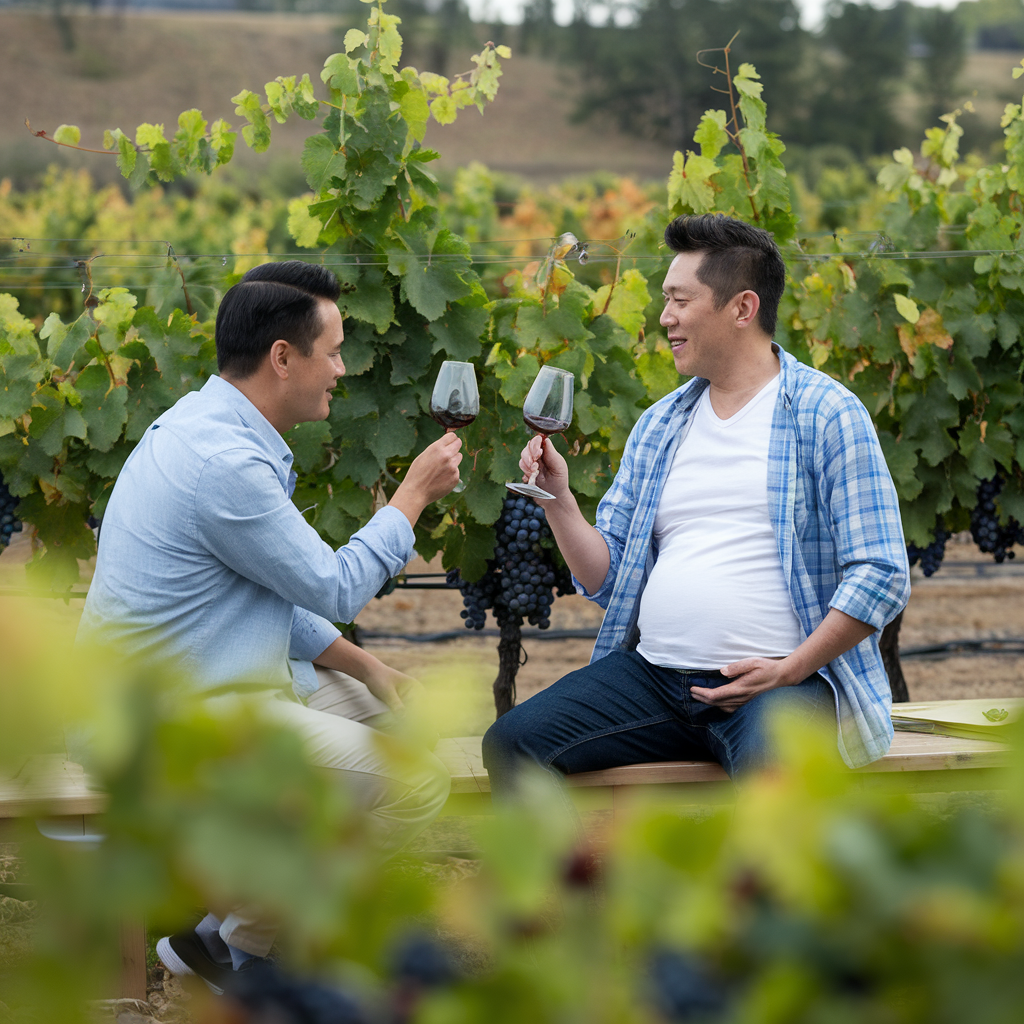 Triplet Vibes at the Vineyard