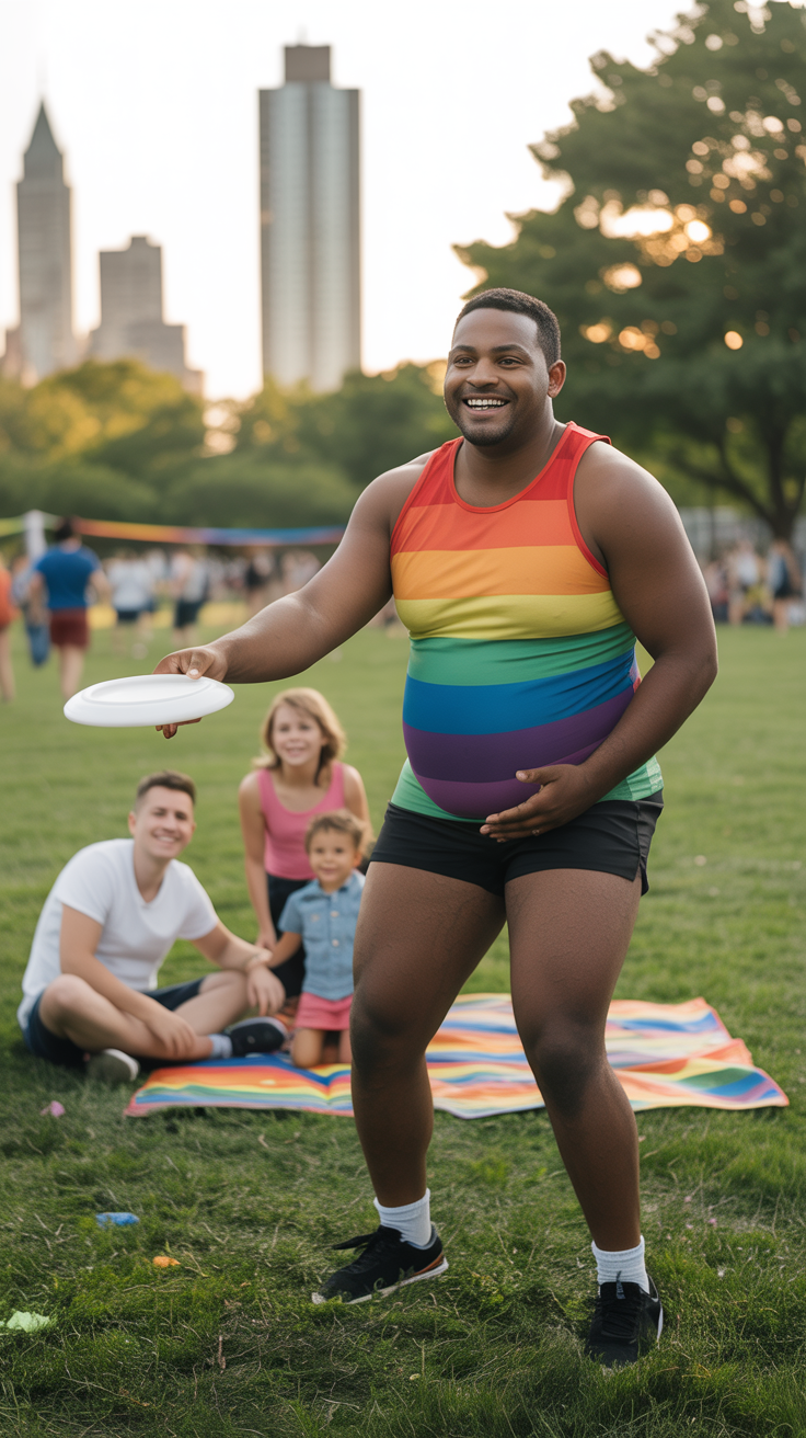 Bold Pregnant Athlete Rocks LGBTQ+ Sports Day