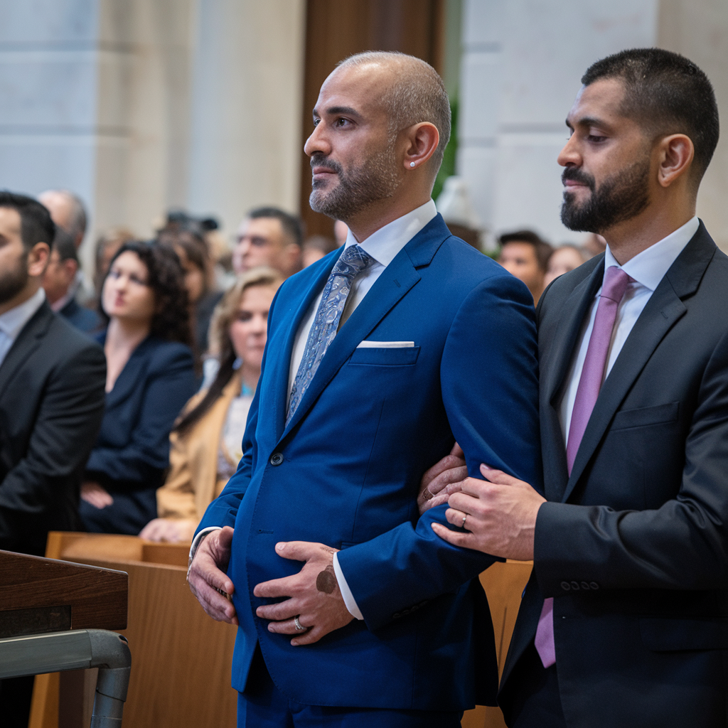 Dads-to-Be at the Ceremony