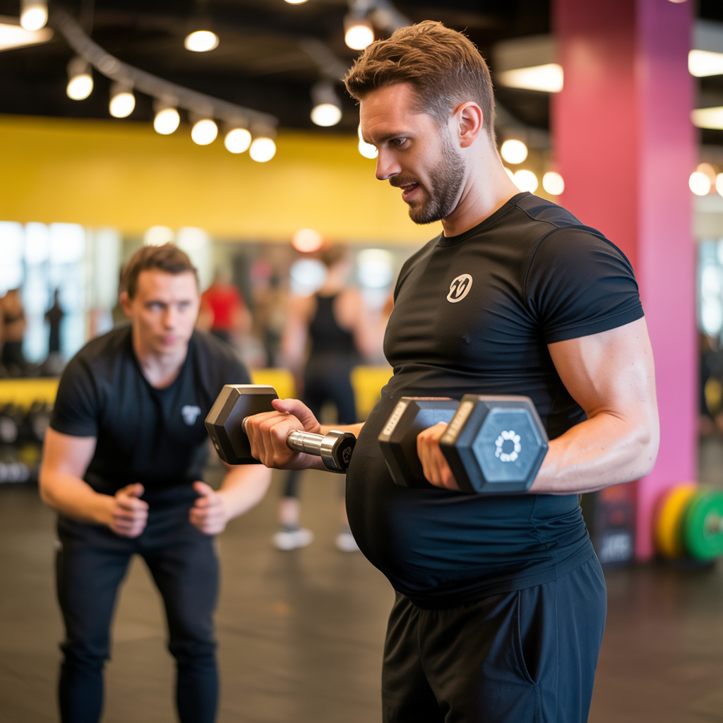 Strength Meets Parenthood: 7 Months Pregnant Power!